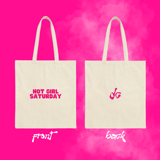 Hot Girl Saturday Canvas Tote Bag