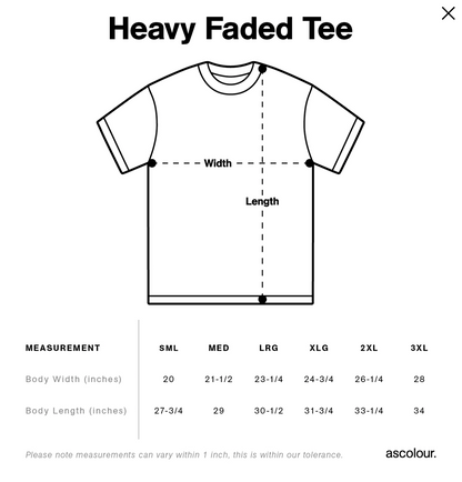 Heavy Faded Tee (Bone)