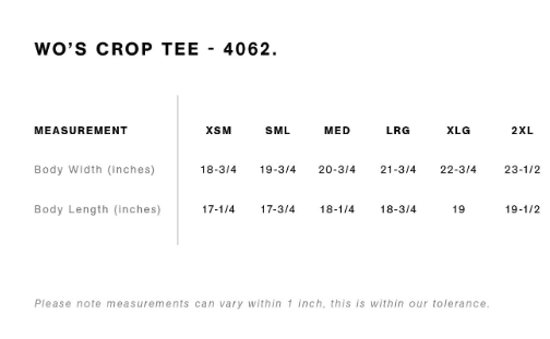 WO's Icon Crop Tee