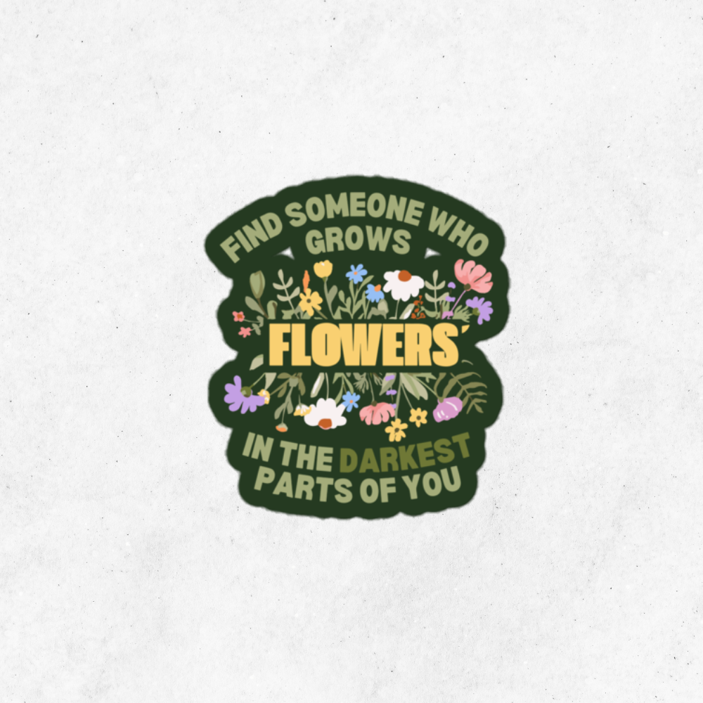 Grows Flowers Sticker