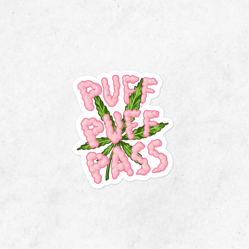 Puff Puff Pass Sticker