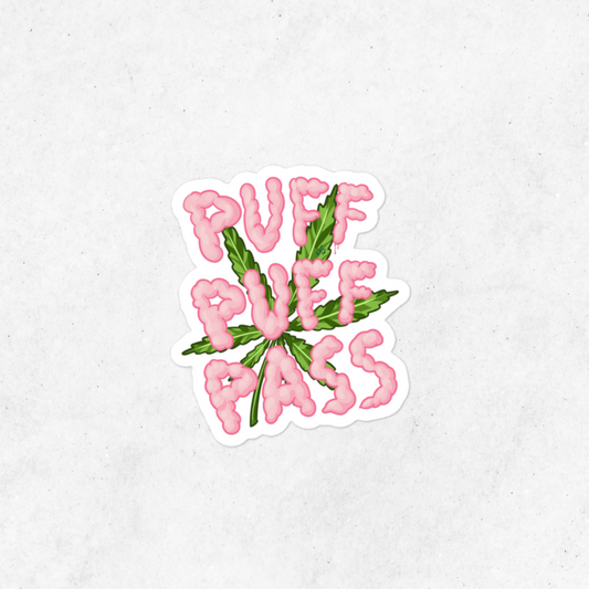 Puff Puff Pass Sticker