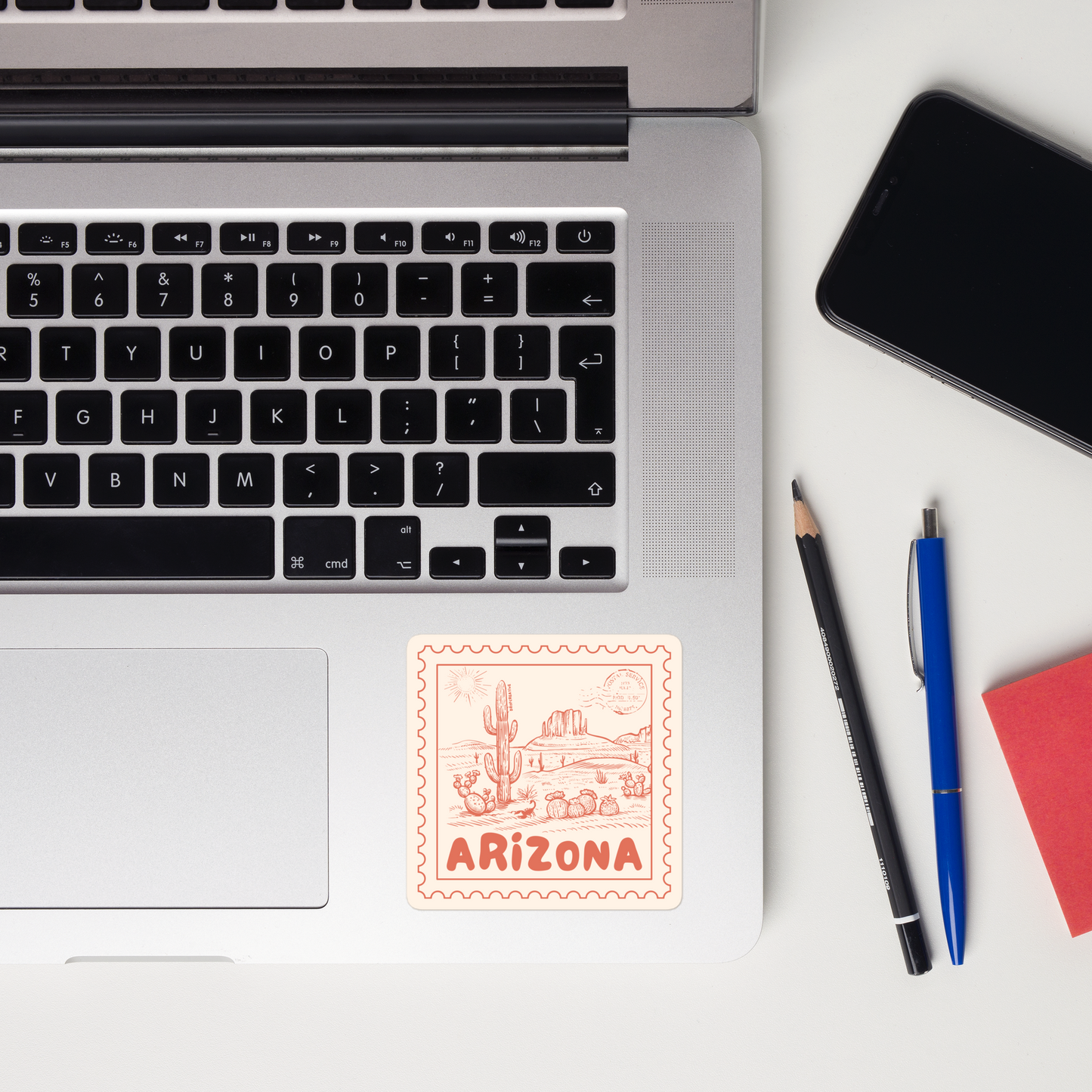 Arizona Desert Stamp Sticker