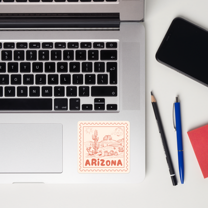 Arizona Desert Stamp Sticker