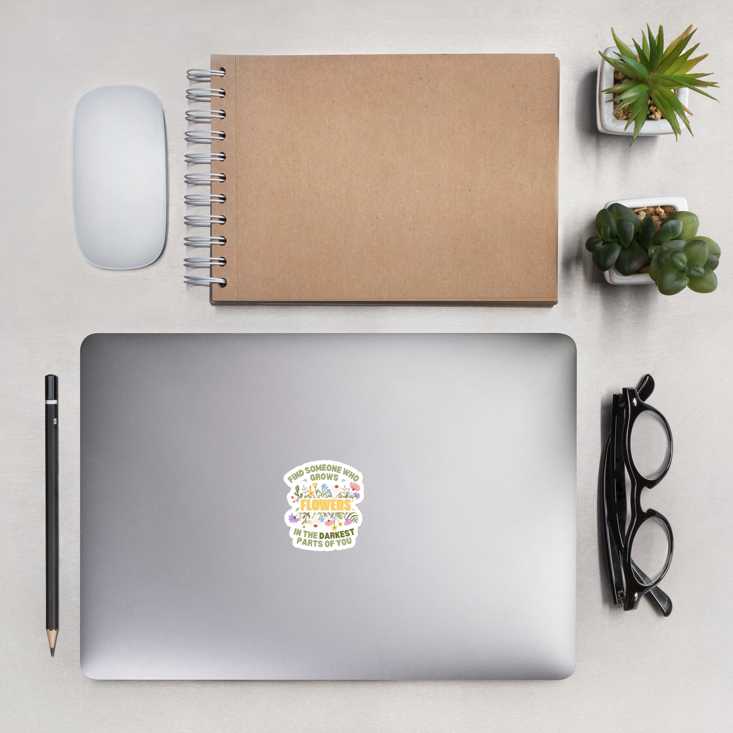 Grows Flowers Sticker