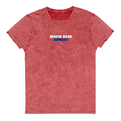 Mafia Babe Sunday Denim Wash Tee