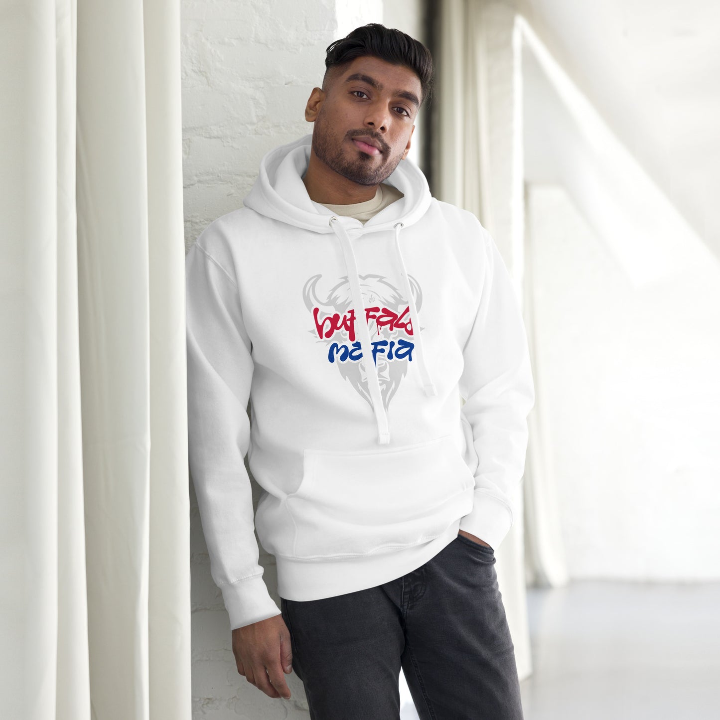 Buffalo Mafia (Football) Unisex Hoodie - White