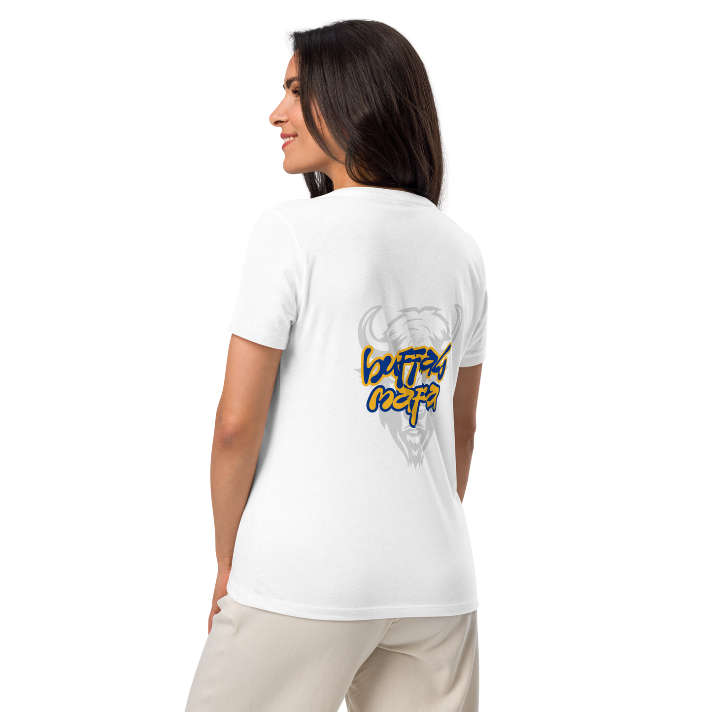 Women's V-neck Buffalo Mafia (Hockey) Tee